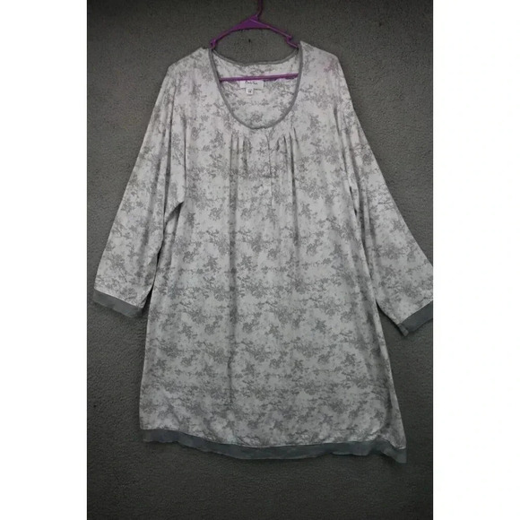 Body Touch Long Sleeve Pajama Gown-Size 1X-Very soft - Picture 1 of 9